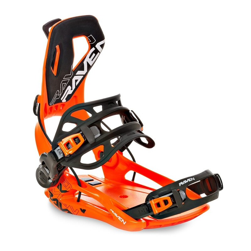 Wiązanie snowboardowe Raven FT360 orange