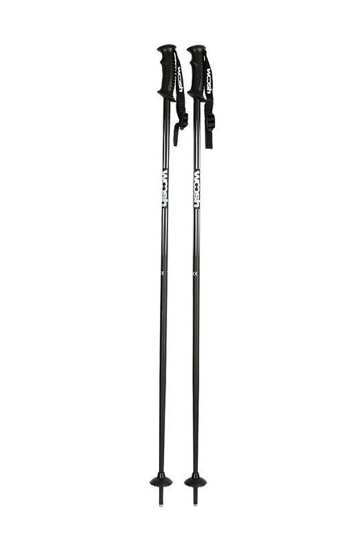 Kije narciarskie woosh (czarne) 85-130 cm