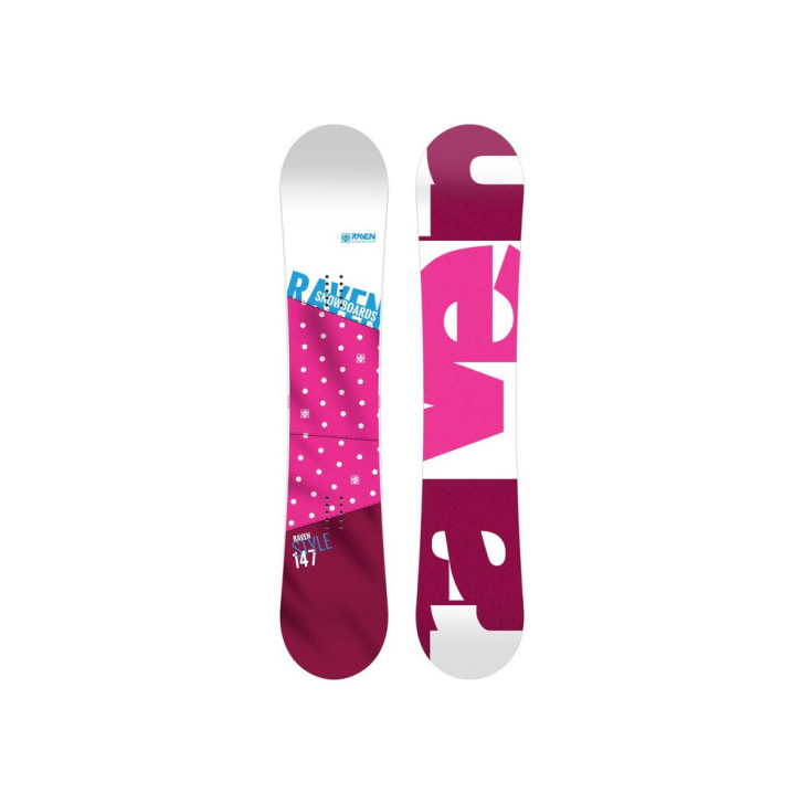 Deska snowboardowa Raven Style Pink 2022